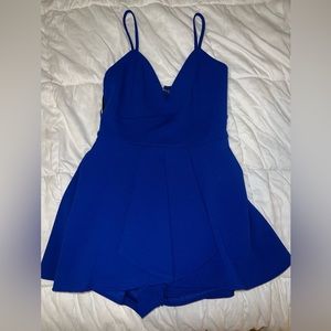 Bright blue romper